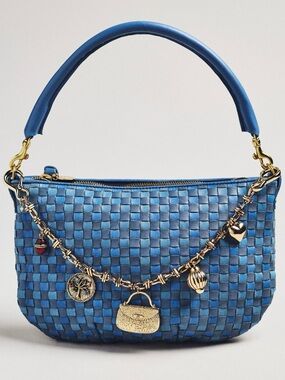 Anthropologie Gold Metal Gem Purse Bag Charm